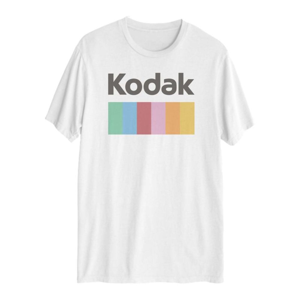 KODAK Mens White Logo Graphic Cotton T-Shirt M